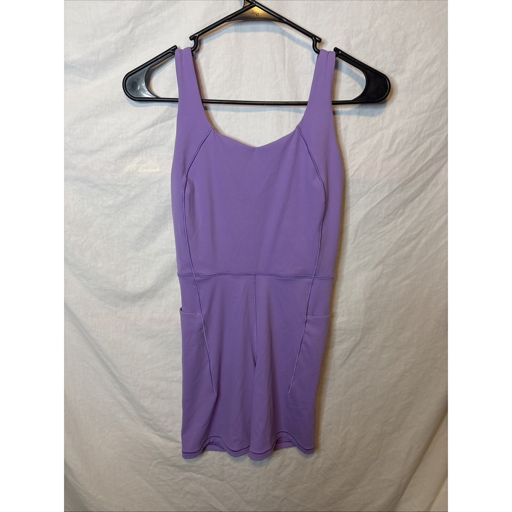 Calia Women's Inspire Short Bodysuit Light Purple XS Workout Gear MRSP $108